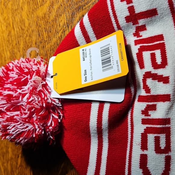 Carahartt Knit Cuffed Logo Beanie NWT - Picture 4 of 4